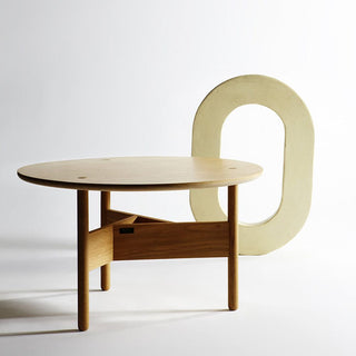 Atipico Orbital diam.70 cm small Table wood - Buy now on ShopDecor - Discover the best products by ATIPICO design