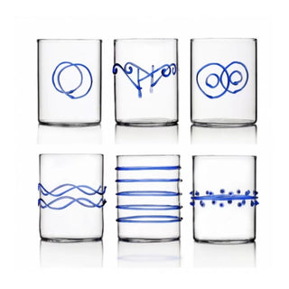 Ichendorf Decò Blu set 6 pcs shot glass assorted by Forti E Di Loreto - Buy now on ShopDecor - Discover the best products by ICHENDORF design