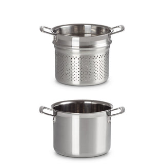 Le Creuset 3-ply Stainless Steel pasta pot diam. 20 cm. - Buy now on ShopDecor - Discover the best products by LECREUSET design