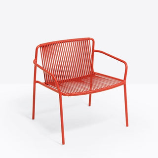 Pedrali Tribeca 3669 garden lounge armchair for outdoor use Pedrali Red RO400E - Buy now on ShopDecor - Discover the best products by PEDRALI design