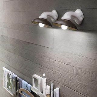 Il Fanale Mini Applique Ceramica Bianca wall lamp curva - Ceramic - Buy now on ShopDecor - Discover the best products by IL FANALE design