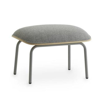 Normann Copenhagen Hyg footstool upholstery fabric with grey steel structure - Buy now on ShopDecor - Discover the best products by NORMANN COPENHAGEN design