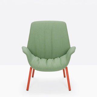 Pedrali Ila 2023 padded armchair in fabric - Buy now on ShopDecor - Discover the best products by PEDRALI design