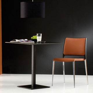 Pedrali Inox 4402 table base brushed steel H.73 cm. - Buy now on ShopDecor - Discover the best products by PEDRALI design