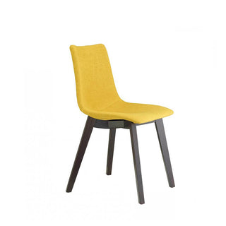 Scab Natural Zebra Pop chair wengé beech legs - saffron yellow fabric seat - Buy now on ShopDecor - Discover the best products by SCAB design